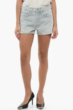 Hot Shorts Ad Orlo con Risvolto Donna Jeans