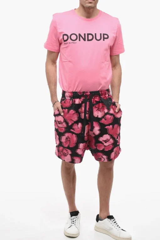 Shorts Bicolore a Motivo Floreale>4SDesigns Online
