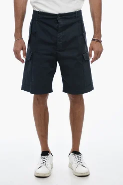Shorts Cargo con Logo Patch>Nine In The Morning Fashion