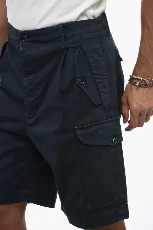 Shorts Cargo con Logo Patch>Nine In The Morning Fashion