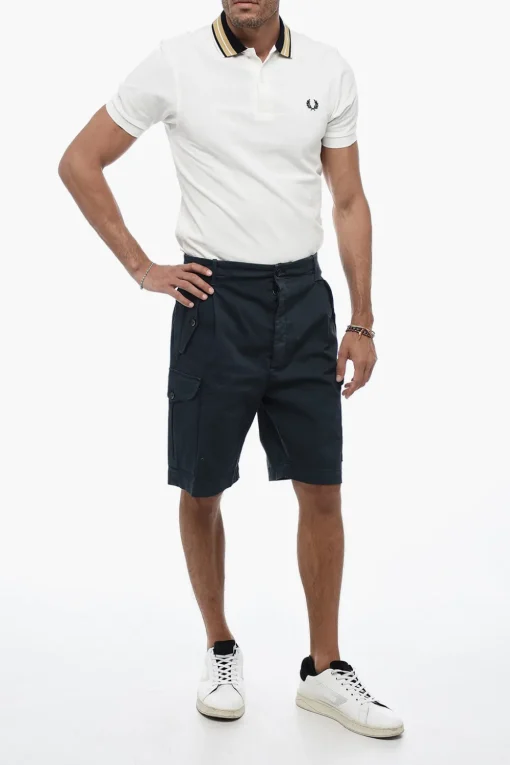 Shorts Cargo con Logo Patch>Nine In The Morning Fashion