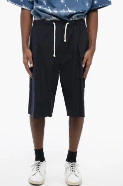 Shorts Cargo in Cotone con Coulisse in Corda>Jil Sander Discount