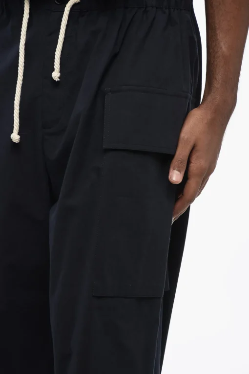 Shorts Cargo in Cotone con Coulisse in Corda>Jil Sander Discount