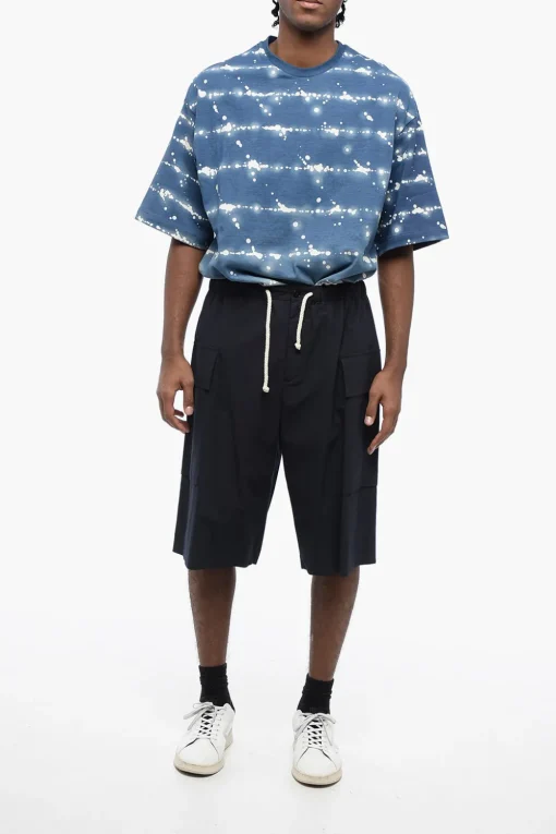 Shorts Cargo in Cotone con Coulisse in Corda>Jil Sander Discount