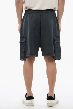 Shorts Cargo in Cotone Garzato con Coulisse>Dsquared2 Sale