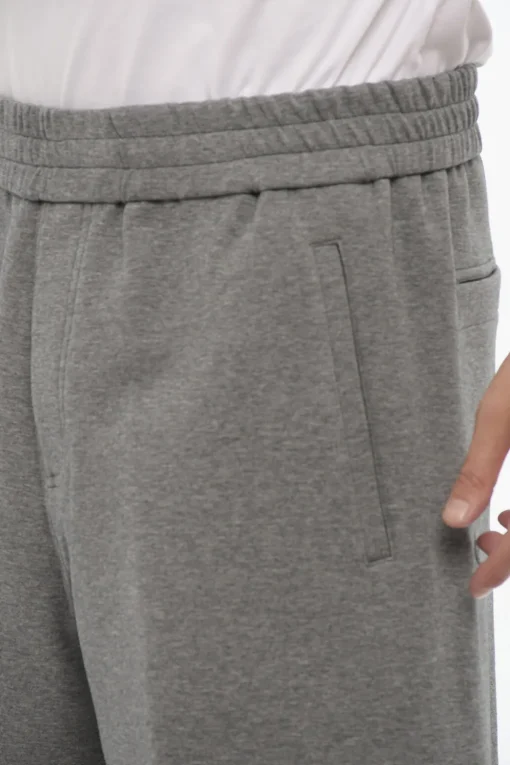 Shorts Cargo in Felpa a Tinta Unita>Neil Barrett Online