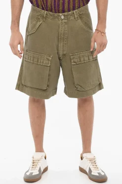 Shorts Cargo in Tinta Unita con Passanti>1989 Studio Fashion