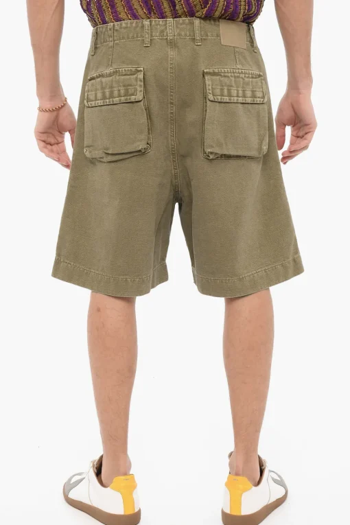 Shorts Cargo in Tinta Unita con Passanti>1989 Studio Fashion