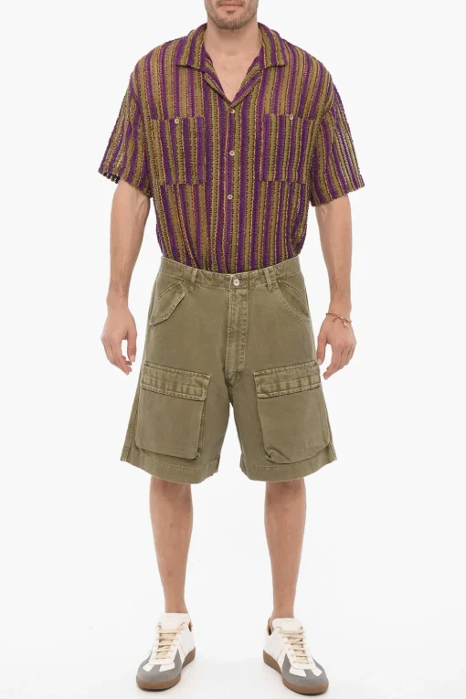 Shorts Cargo in Tinta Unita con Passanti>1989 Studio Fashion