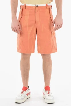 Discount Shorts Cargo P-ATLAN in Cotone con Passanti Uomo Pantaloni