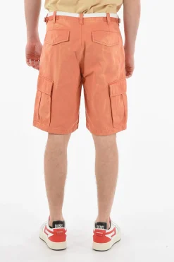 Discount Shorts Cargo P-ATLAN in Cotone con Passanti Uomo Pantaloni