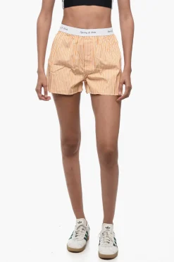 Clearance Shorts CASSIE a Righe con Banda Elastica Logata Donna Pantaloni