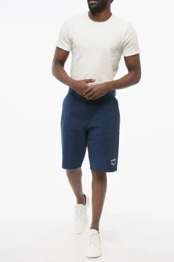 Shorts Chino in Cotone con Logo Ricamato></noscript>Kenzo Clearance