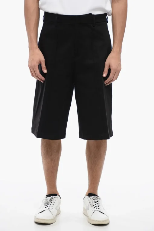 Hot Shorts Chino in Cotone Stretch con Passanti Uomo Pantaloni