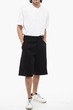 Hot Shorts Chino in Cotone Stretch con Passanti Uomo Pantaloni
