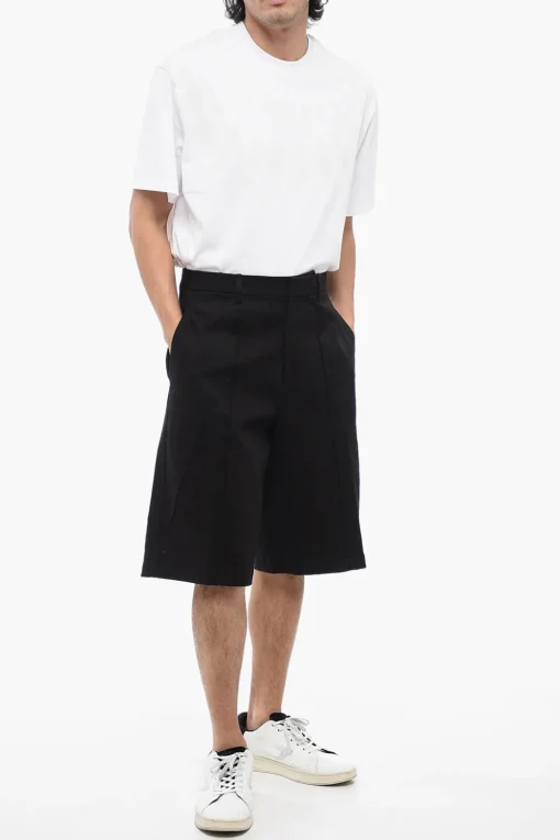 Hot Shorts Chino in Cotone Stretch con Passanti Uomo Pantaloni