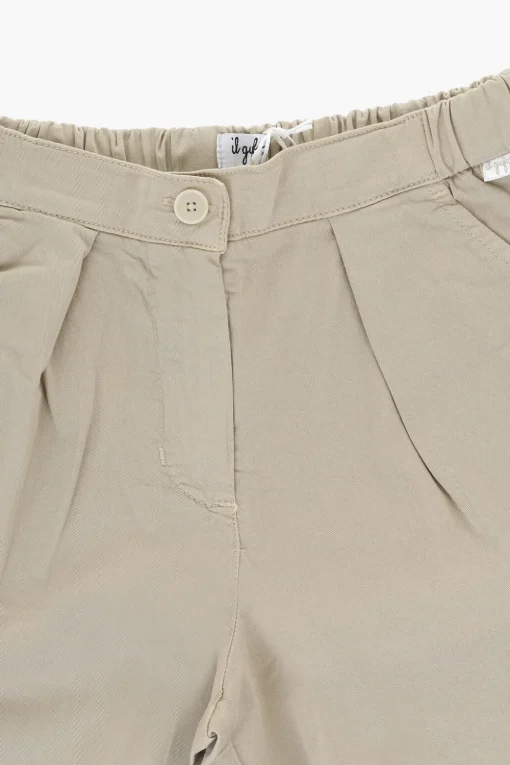 Shorts con Elastico in Vita e Risvolto>il gufo Discount