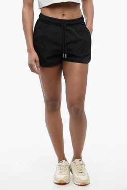 New Shorts CRISPY in Nylon con Banda Laterale in Rete Donna Pantaloni