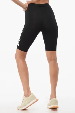 Shorts Cycling In Cotone Stretch Con Logo Laterale>Dsquared2 New