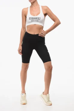 Shorts Cycling In Cotone Stretch Con Logo Laterale></noscript>Dsquared2 New