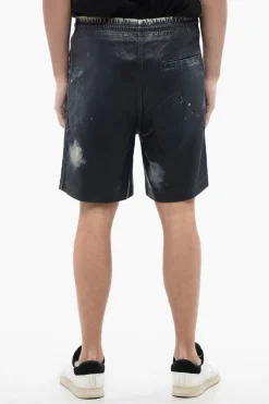 Online Shorts D-BOXY-S in Track Denim Spalmato Effetto Acid-Wash Uomo Jeans