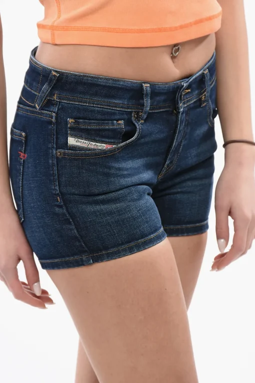 Shorts DE-LYLA a Vita Regolare con Bottone Logato>Diesel Hot