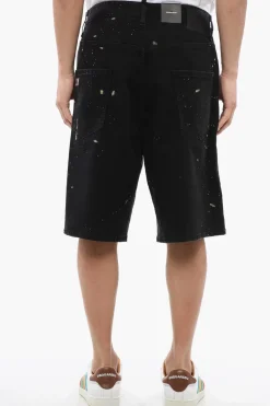Shorts Effetto Vernice SURFER Con Borchie>Dsquared2 Hot