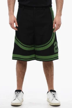 Discount Shorts FORMAL VARSITY con Applicazioni e Dettagli Tape Uomo Pantaloni