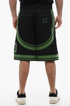 Discount Shorts FORMAL VARSITY con Applicazioni e Dettagli Tape Uomo Pantaloni