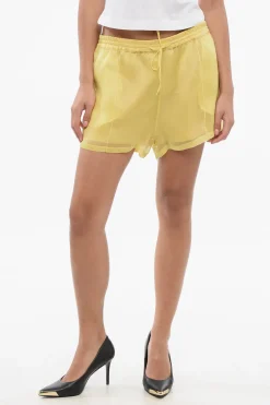 Outlet Shorts in Chiffon con Fodera Donna Pantaloni