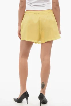 Outlet Shorts in Chiffon con Fodera Donna Pantaloni