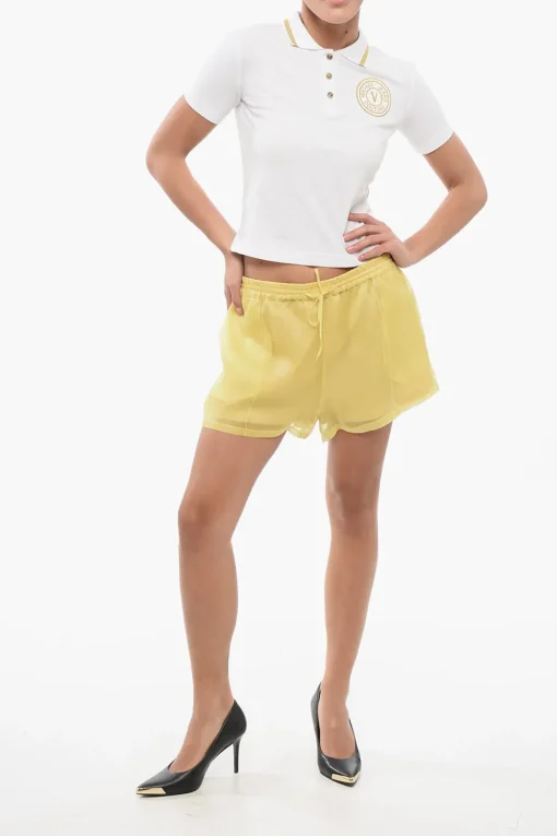 Outlet Shorts in Chiffon con Fodera Donna Pantaloni