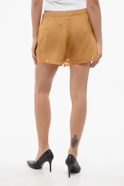 New Shorts in Chiffon con Pince Donna Pantaloni