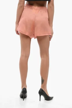 Discount Shorts in Chiffon con Pince Donna Pantaloni