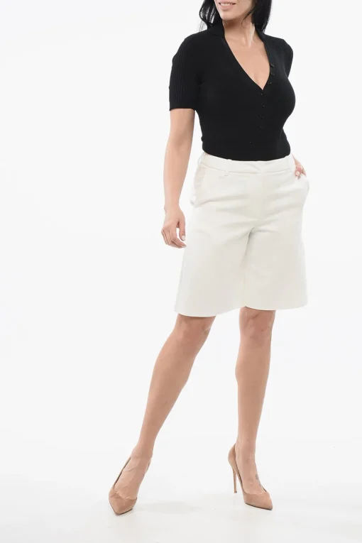 Shorts in Cotone a Gampa Ampia>Valentino New