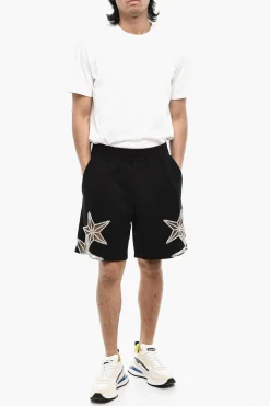 Shorts In Cotone a Tinta unita con Gioielli></noscript>Dsquared2 Hot