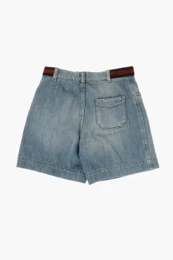 Shorts in Cotone con Bottoni></noscript>Gucci Kids Clearance