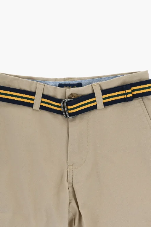 Shorts in Cotone con Cintura>Polo Ralph Lauren Kids New