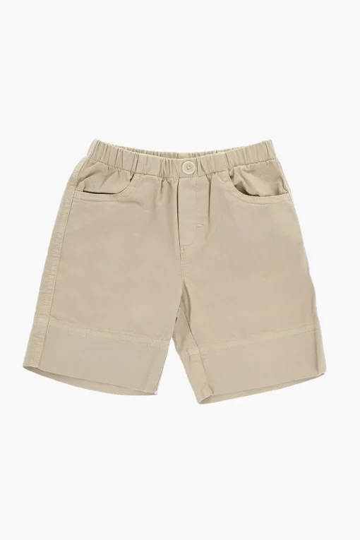 New Shorts in Cotone con Vita Elasticizzata Bambino Abbigliamento