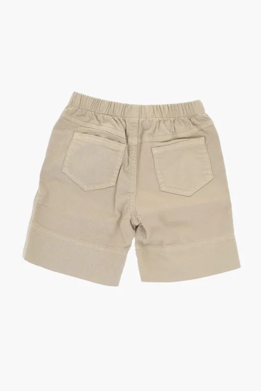 New Shorts in Cotone con Vita Elasticizzata Bambino Abbigliamento