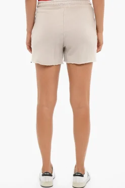Best Shorts In Cotone Garzato Con Fondo A taglio Vivo Donna Pantaloni