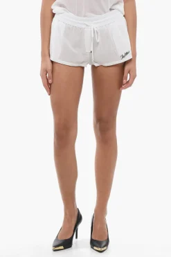 Shorts in Cotone Leggero con Logo a Contrasto></noscript>The Attico Best