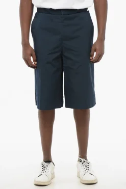 Outlet Shorts in Cotone SAILOR con Dettaglio Apribile Uomo Pantaloni
