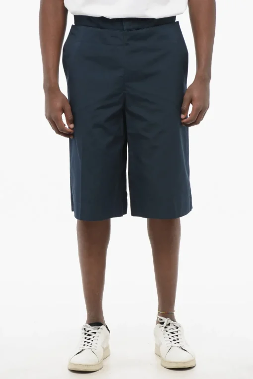 Outlet Shorts in Cotone SAILOR con Dettaglio Apribile Uomo Pantaloni