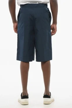 Outlet Shorts in Cotone SAILOR con Dettaglio Apribile Uomo Pantaloni