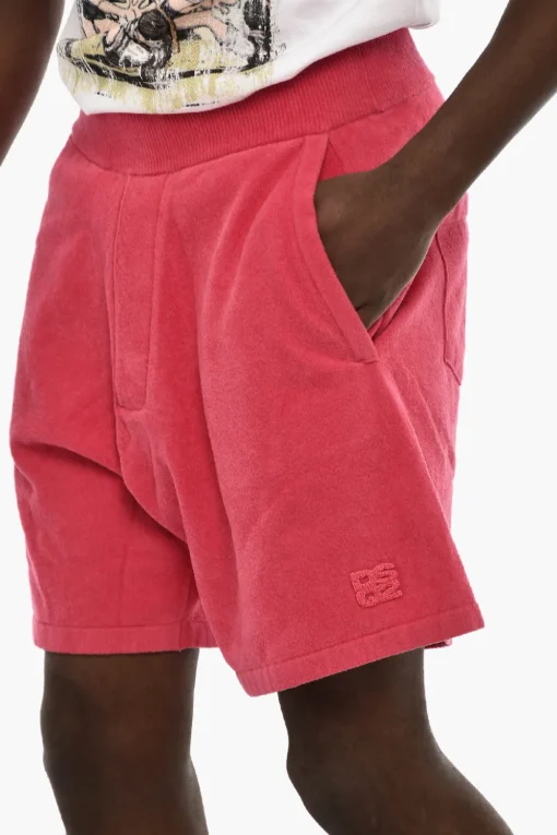 Shorts in Cotone Spugnato con 3 Tasche>Dsquared2 Online
