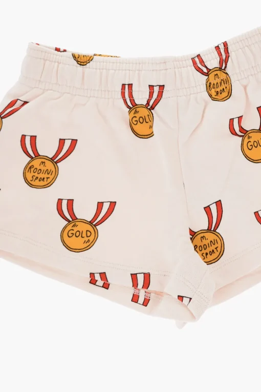 Shorts in Cotone Stampati All-Over>Mini Rodini Outlet