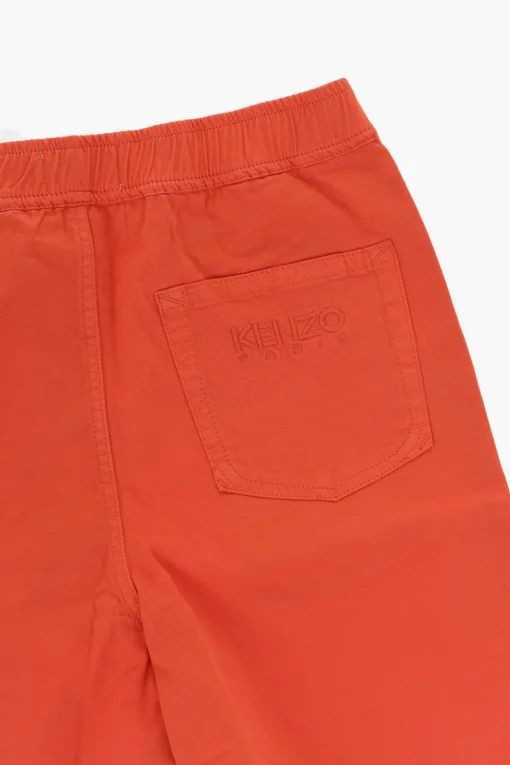 Shorts in Cotone Stretch con Elastico in Vita>Kenzo Kids Fashion