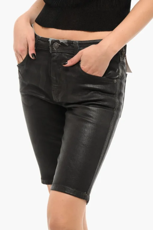 Shorts in Denim DE-GINNY con Skinny Fit>Diesel Discount