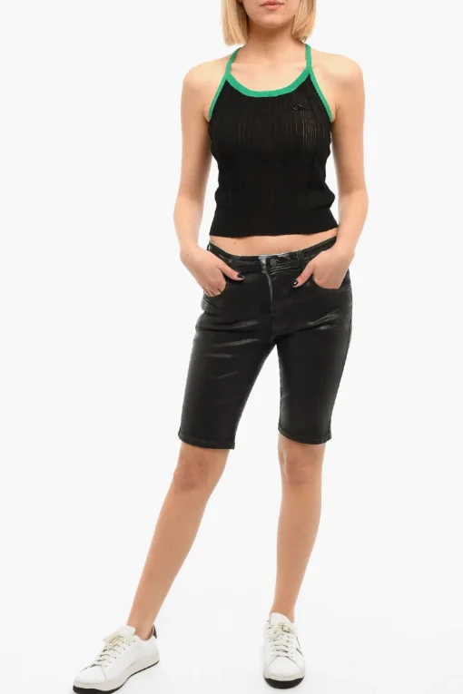 Shorts in Denim DE-GINNY con Skinny Fit>Diesel Discount